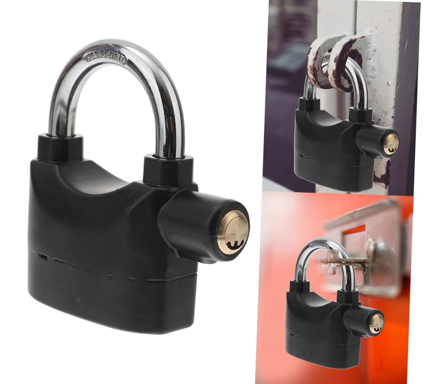 CANDADO DE ALARMA CON LLAVE