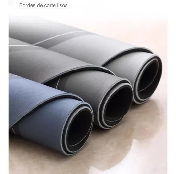 Alfombra antideslizante y absorbente de secado rápido gris - additional image 2