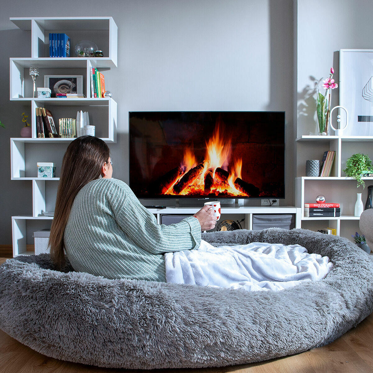 CAMA DE PERRO Y HUMANOS XXL