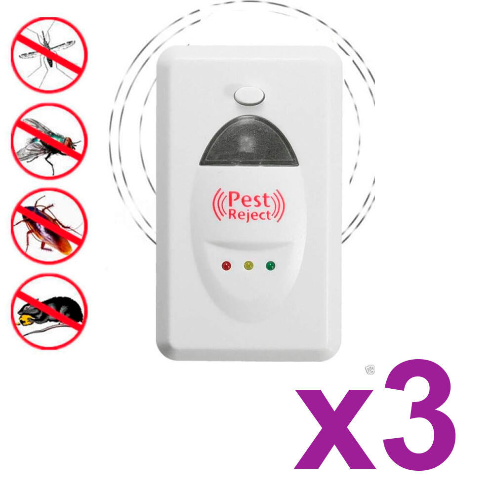 AHUYENTADOR DE INSECTOS PACK DE 3