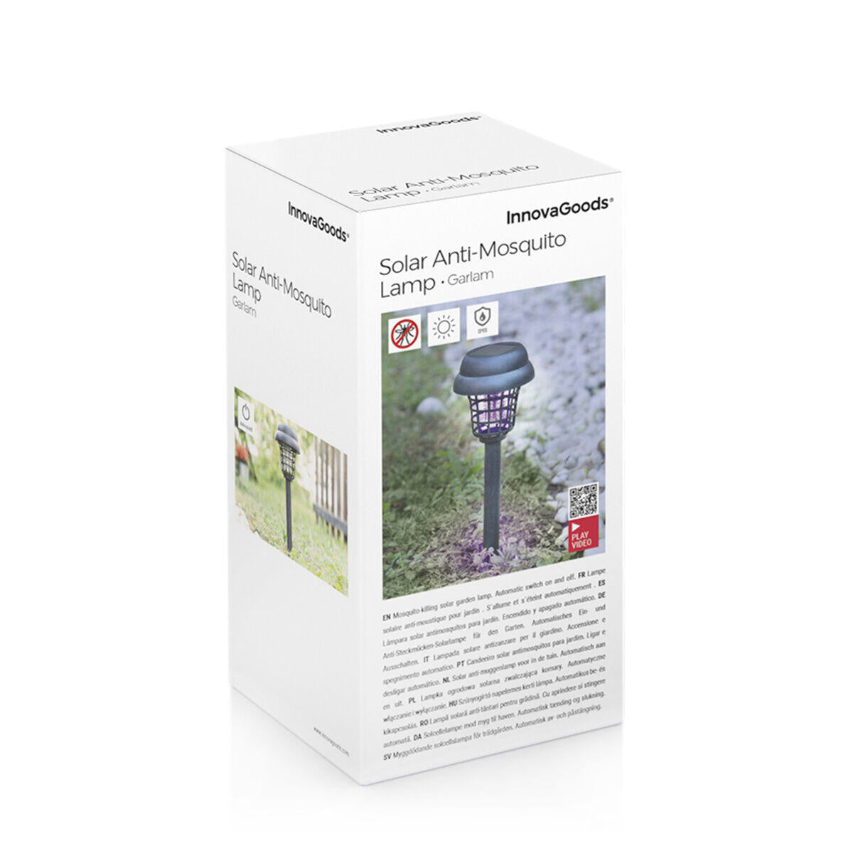 LÁMPARA SOLAR ANTIMOSQUITOS PARA JARDÍN