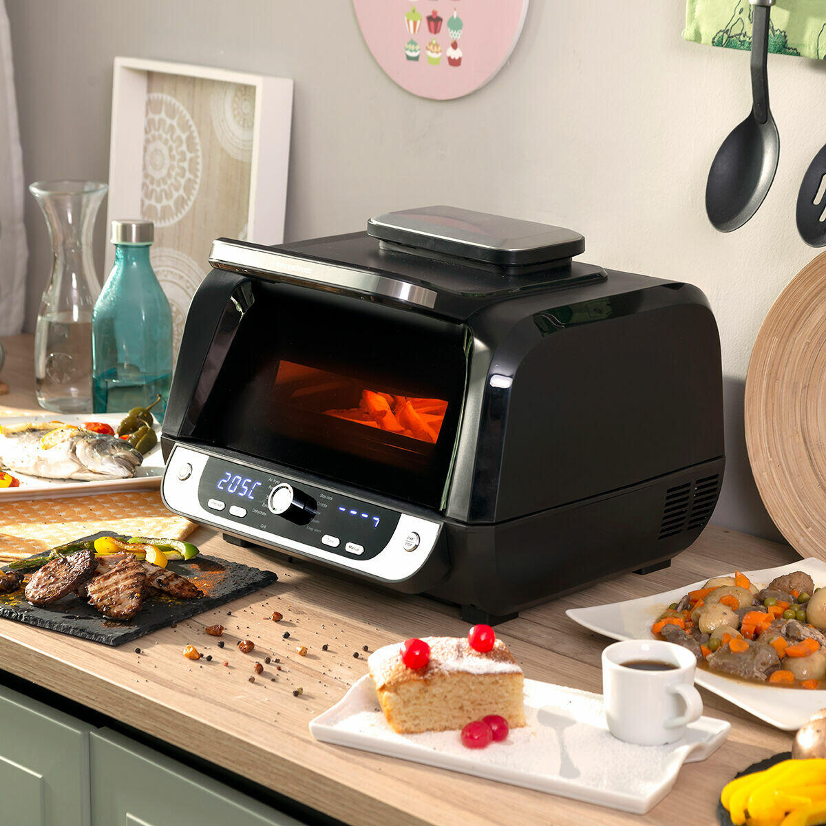 FREIDORA DE AIRE CON GRILL 6L