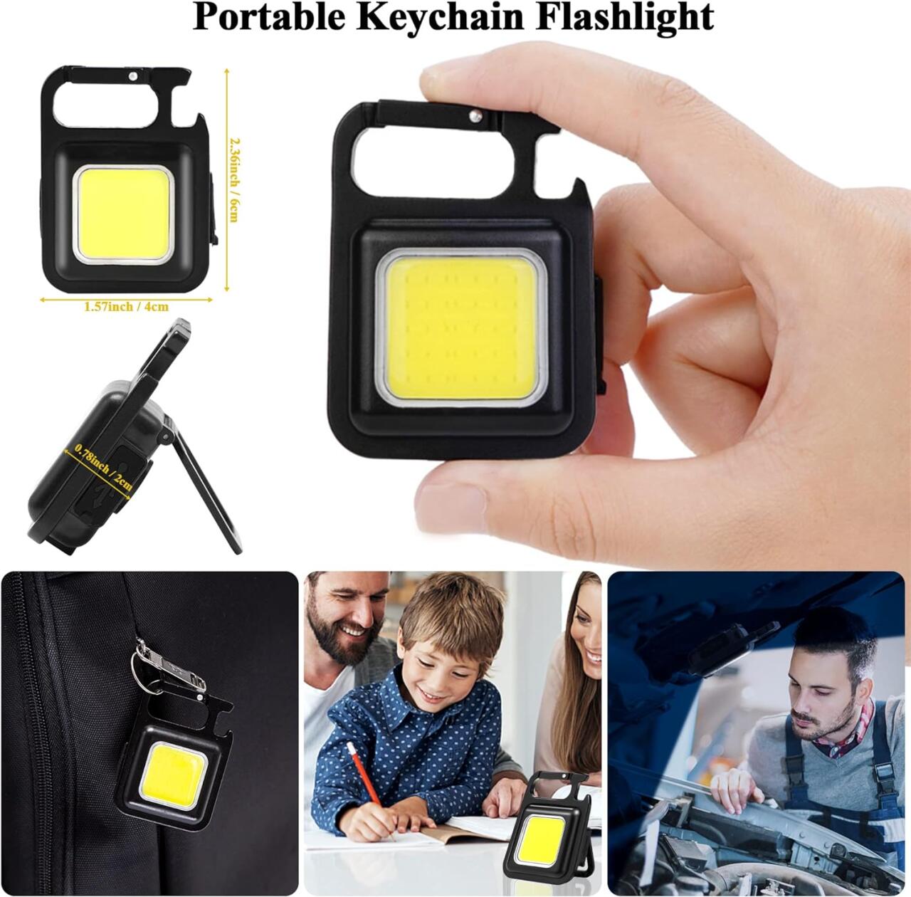 MINI  LINTERNA LLAVERO LED COB