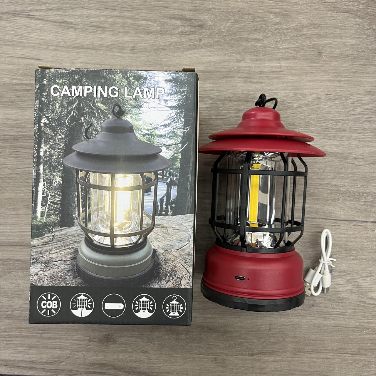 FAROL DE CAMPING RECARGABLE USB