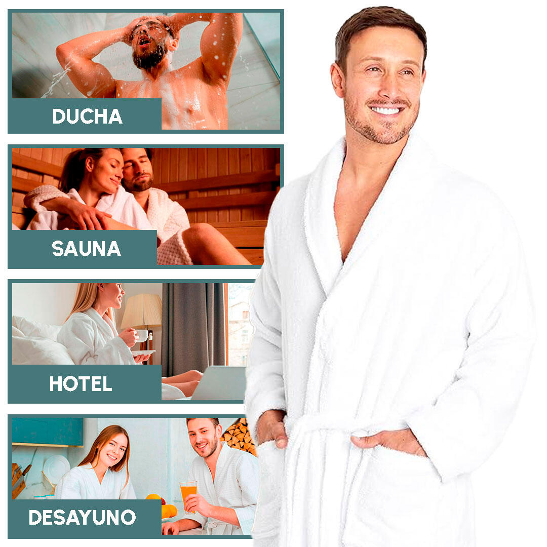 ALBORNOZ DE BAÑO BLANCO