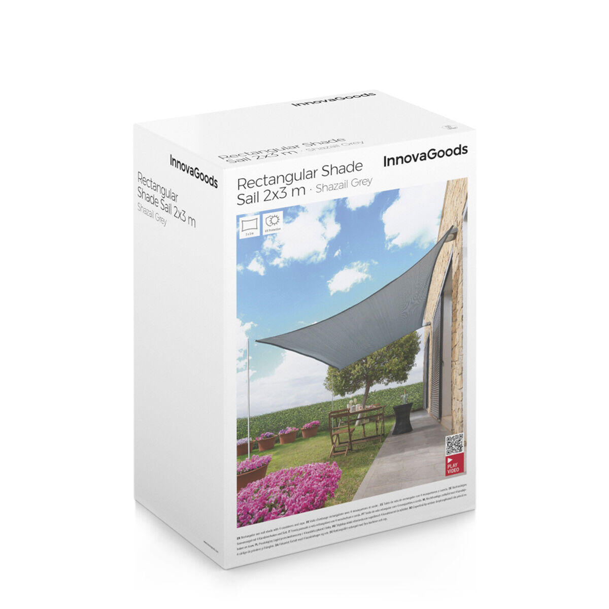 TOLDO VELA DE SOMBRA RECTANGULAR – 2 x 3 METROS