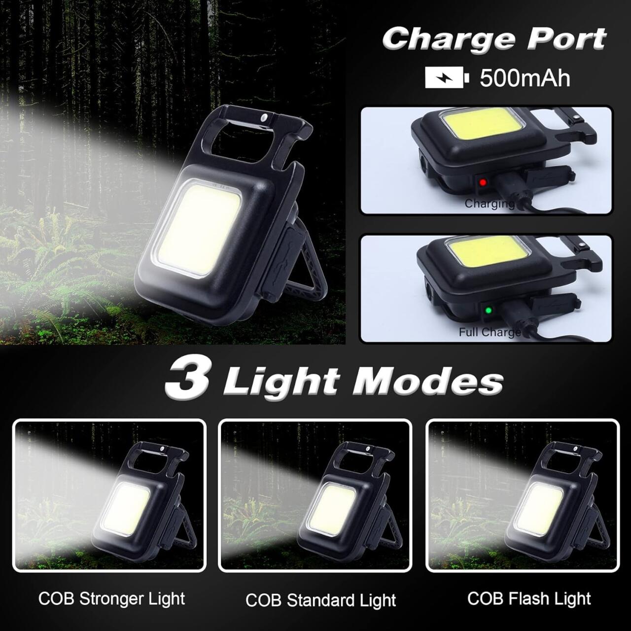 MINI  LINTERNA LLAVERO LED COB