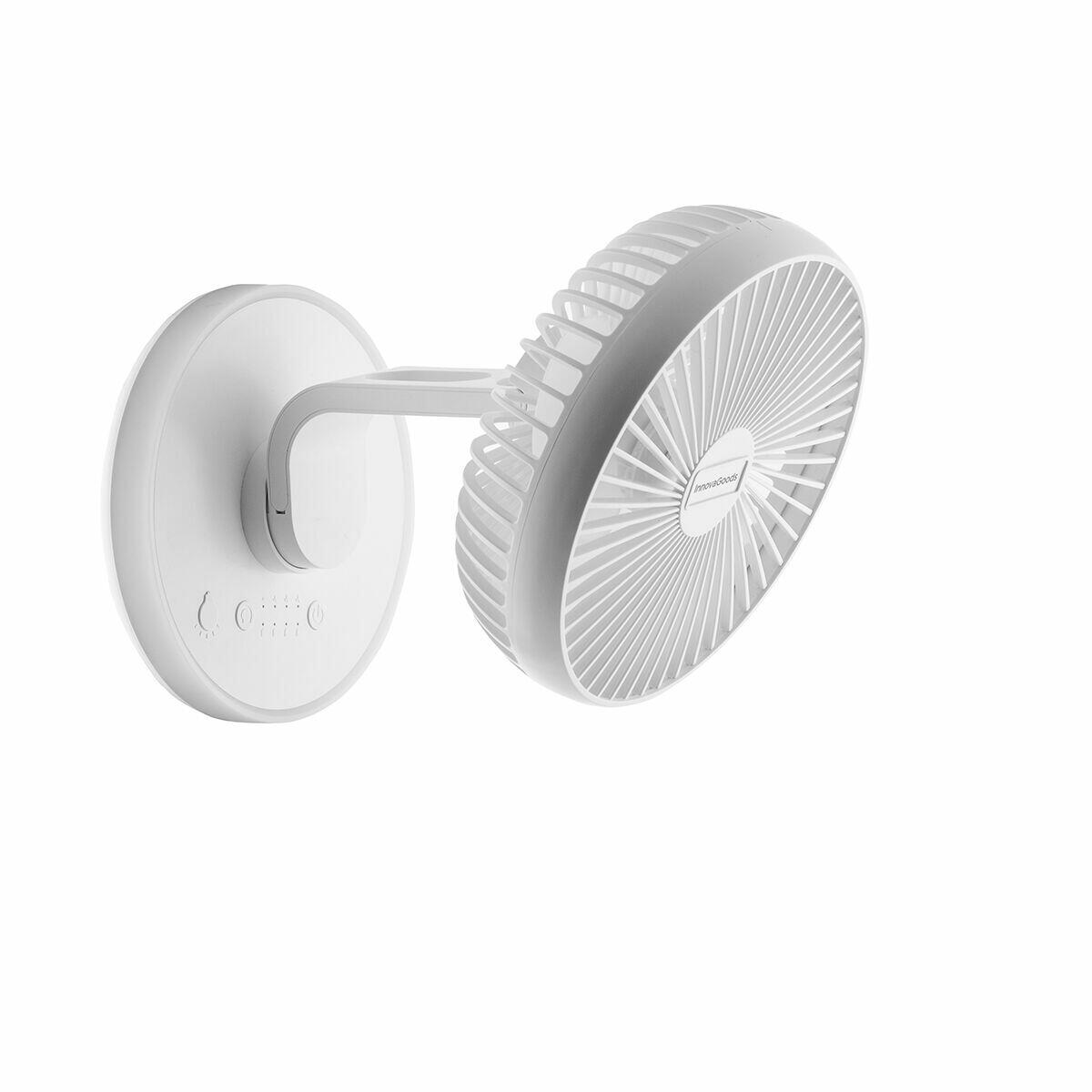 VENTILADOR DE ESCRITORIO RECARGABLE CON LED