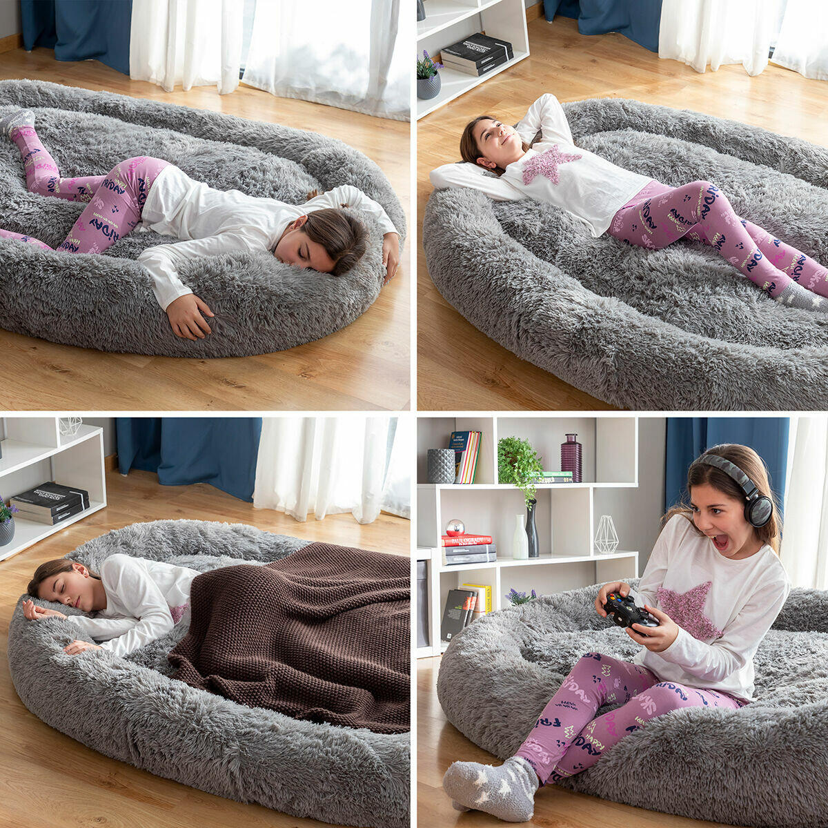 CAMA DE PERRO Y HUMANOS XXL