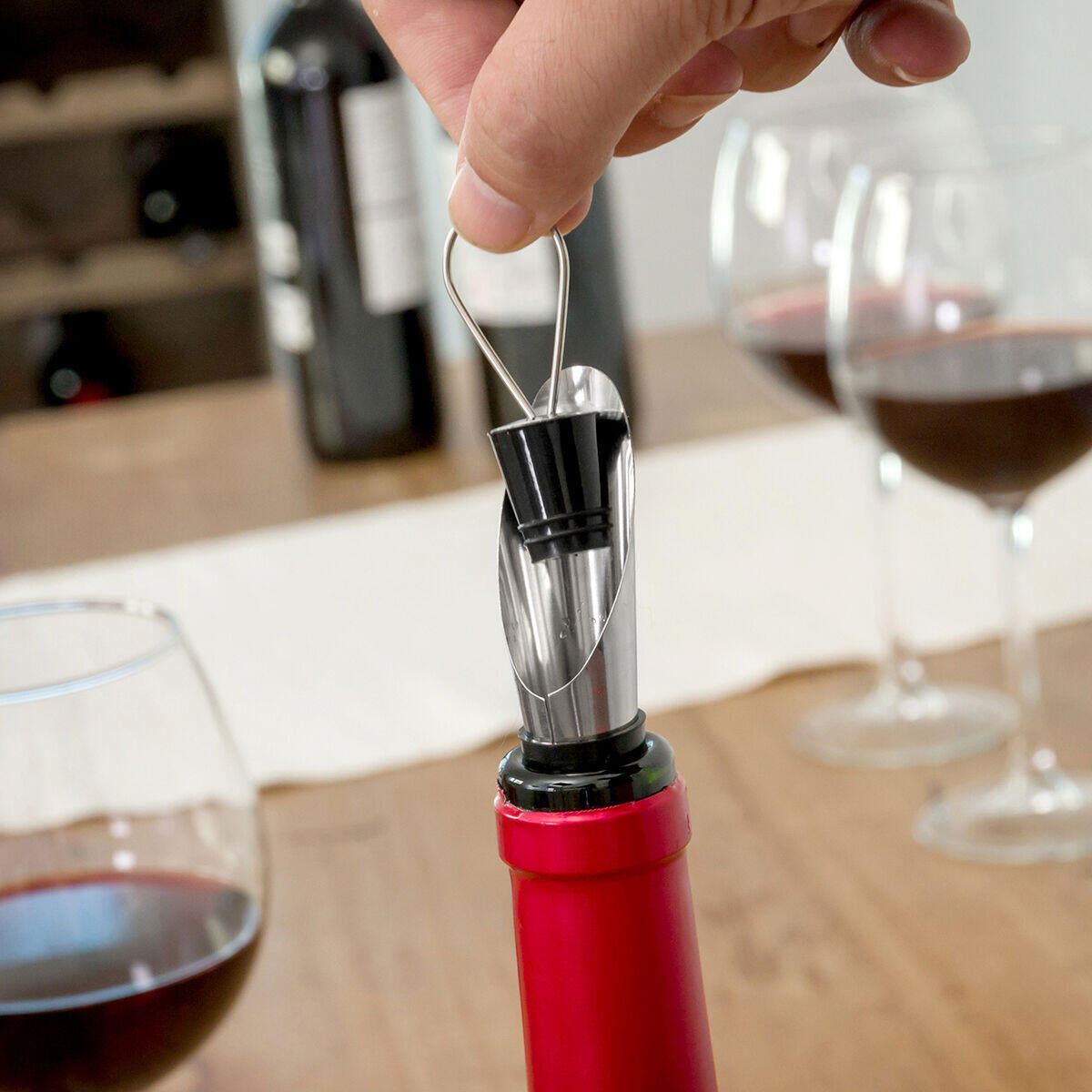 ESTUCHE DE VINO BOTELLA 5 PIEZAS