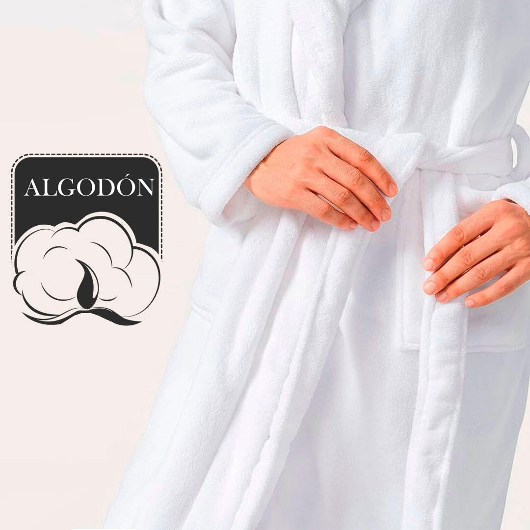 ALBORNOZ DE BAÑO BLANCO