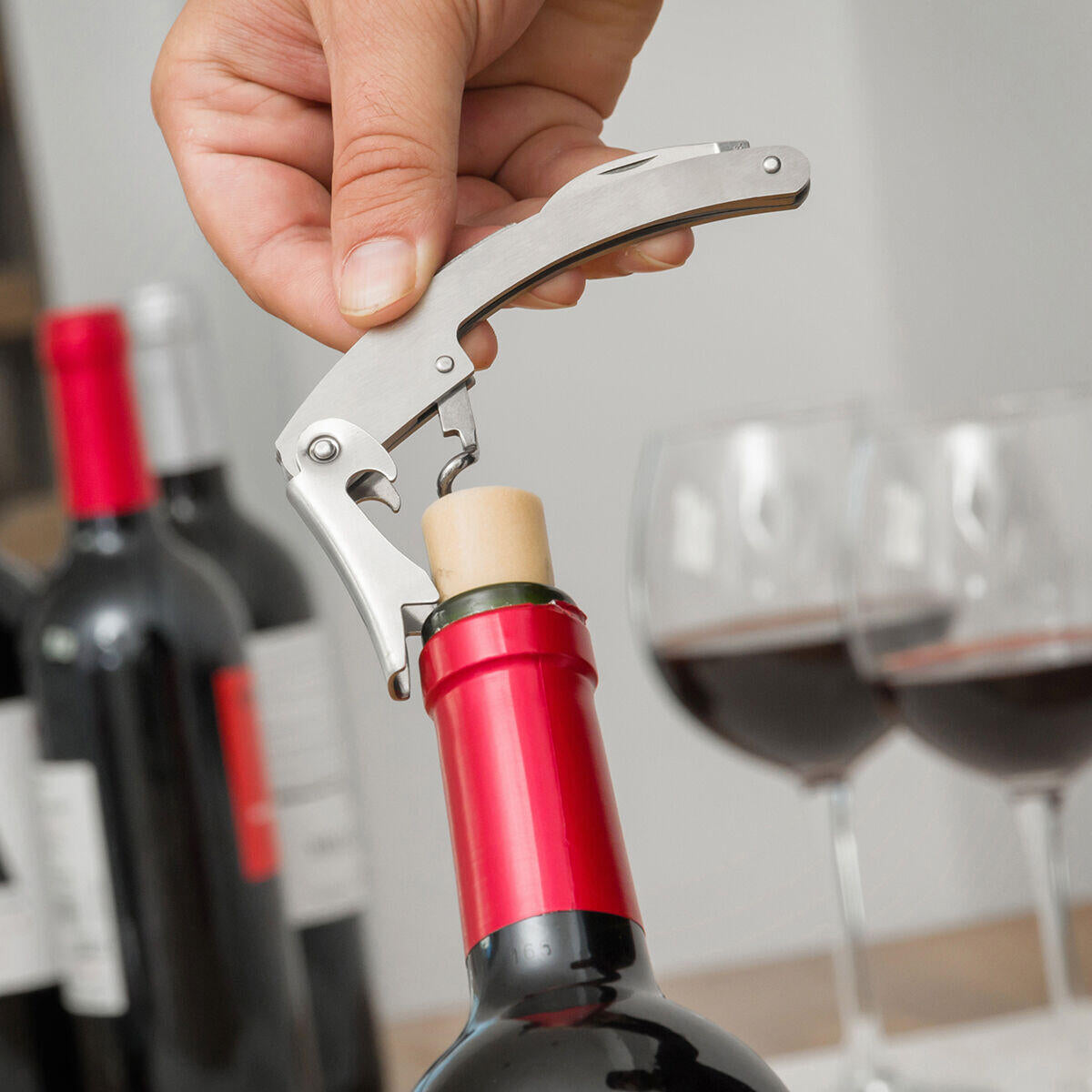 ESTUCHE DE VINO BOTELLA 5 PIEZAS